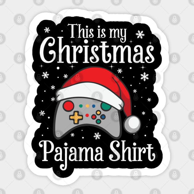 This Is My Christmas Pajama Santa Hat Gamer Video Game